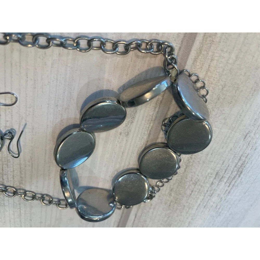 *Vintage costume, jewelry lot, bracelets, necklace, earrings, black white silver